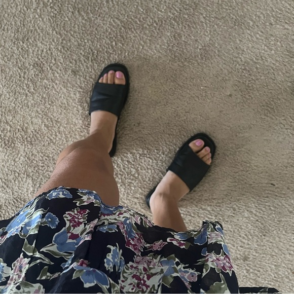 RACHEL ZOE Tudor Slide Black Sandals size 7 1/2 - Picture 4 of 5